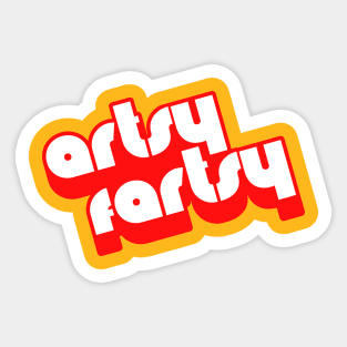 Artsy Fartsy ))(( Art Artist Graphic Designer Design Sticker